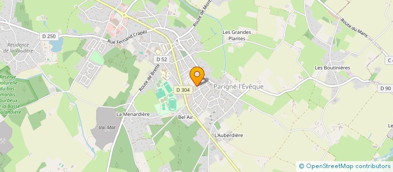 localisation de l'entreprise MORLOT PLOMBERIE CHAUFFAGE  PARIGNE-L'EVEQUE