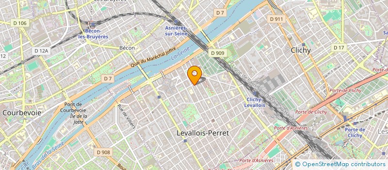 localisation de l'entreprise MORNAT COIFFURE à LEVALLOIS-PERRET