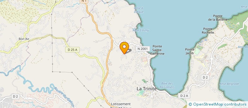 localisation de l'entreprise MORNE ETOILE à LA TRINITE