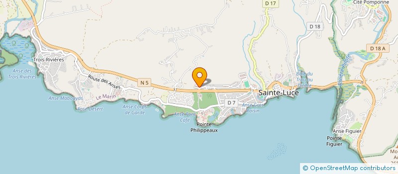 localisation de l'entreprise MORNE PAVILLON  SAINTE-LUCE