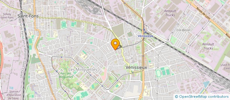 localisation de l'entreprise MORNET LENOIR  VENISSIEUX