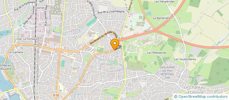 localisation de l'entreprise MORNET TONY à LES SABLES-D'OLONNE