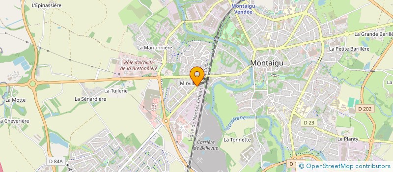 localisation de l'entreprise MORNIER - CLAIRFEUILLE à MONTAIGU-VENDEE
