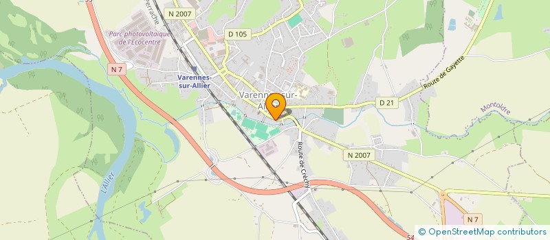 localisation de l'entreprise MORO à VARENNES-SUR-ALLIER