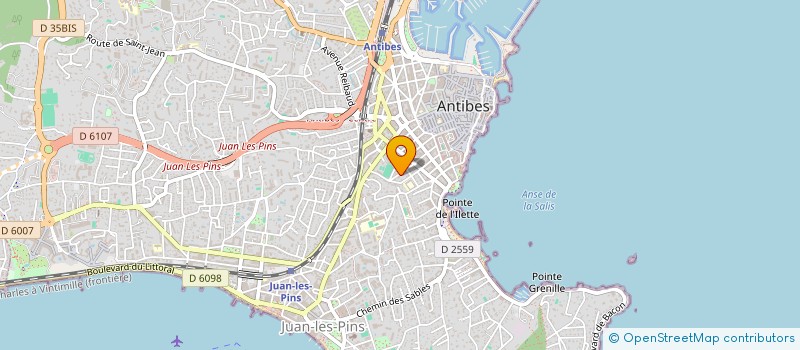 localisation de l'entreprise MORO ET COMPAGNIE à ANTIBES