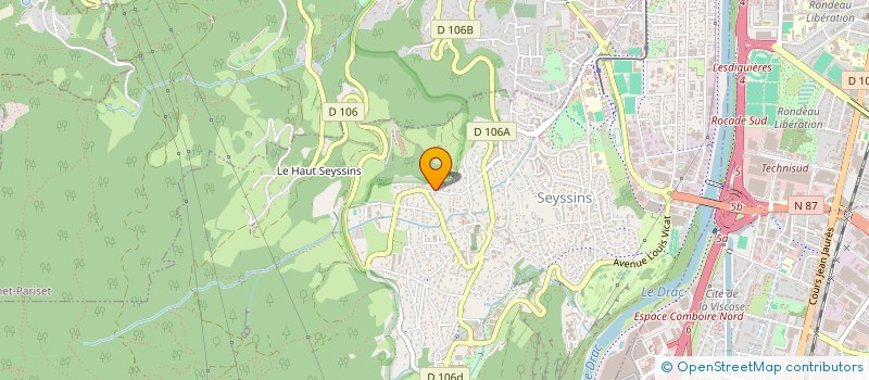 localisation de l'entreprise MORO MICHAEL ET VIEU NATACHA à SEYSSINS