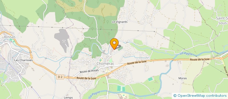 localisation de l'entreprise MORONI  CHOMERAC