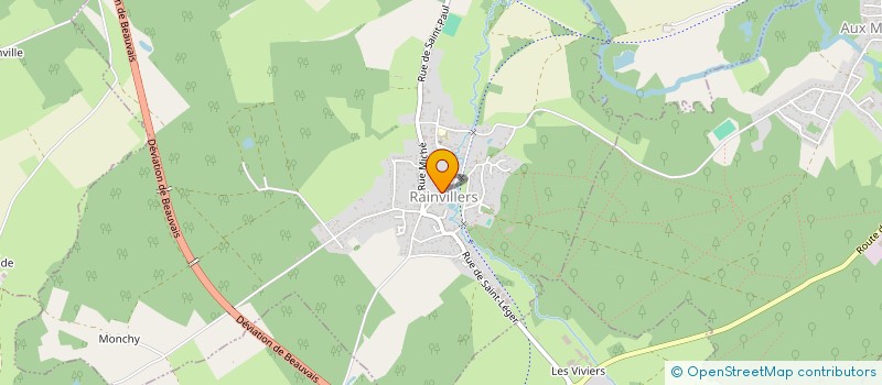 localisation de l'entreprise MOROY - VULVERT  RAINVILLERS