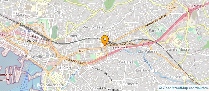 localisation de l'entreprise MORPHEA BEAUTE  TOULON