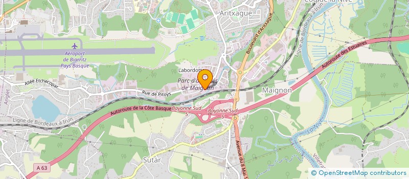 localisation de l'entreprise MORPHEE à ANGLET