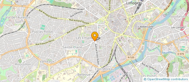 localisation de l'entreprise MORPHEE à LIMOGES