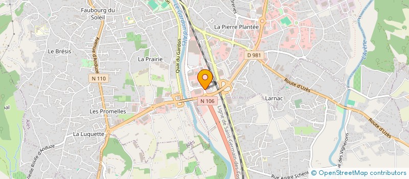 localisation de l'entreprise MORPHEE à ALES