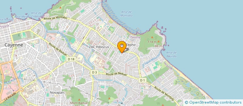 localisation de l'entreprise MORPHO-VET  CAYENNE