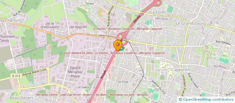 localisation de l'entreprise MORPHY à MERIGNAC