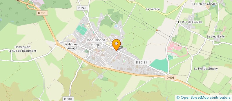 localisation de l'entreprise MORRAL Y SEGURA - ALESSANDRINI - LE TALLEC SOCIETE CIVILE PROFESSIONNELLE DE MASSEURS-KINESITHERAPEUTES  LA HAGUE