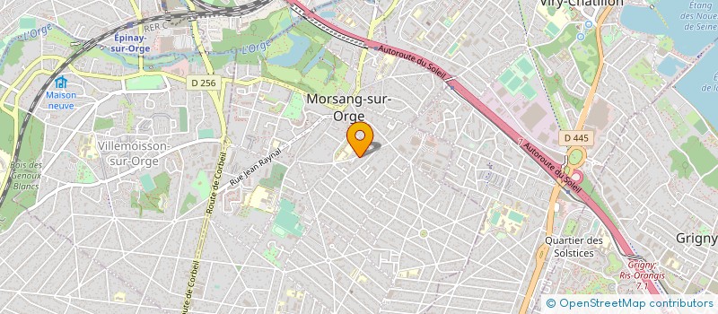 localisation de l'entreprise MORSANG TENNIS DE TABLE  MORSANG-SUR-ORGE