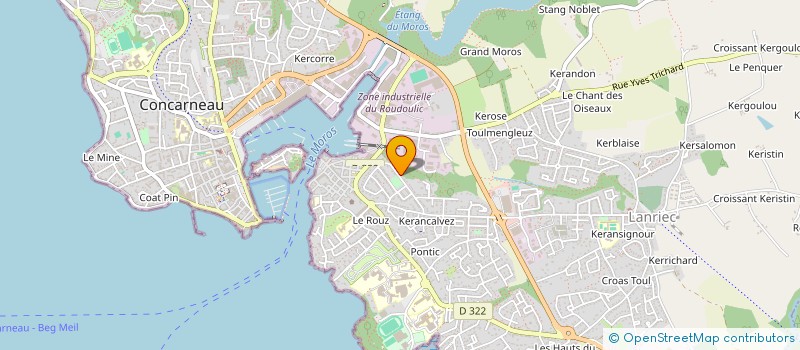 localisation de l'entreprise MORSKOUL  CONCARNEAU