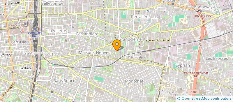 localisation de l'entreprise MORSON SARL à VILLEURBANNE