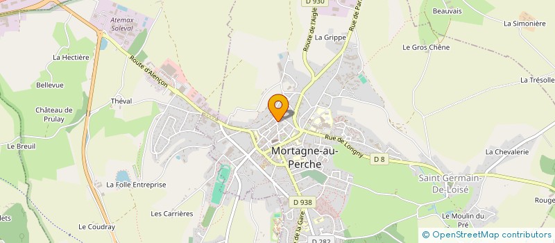 localisation de l'entreprise MORTAGNE-AU-PERCHE RUGBY CLUB  MORTAGNE-AU-PERCHE