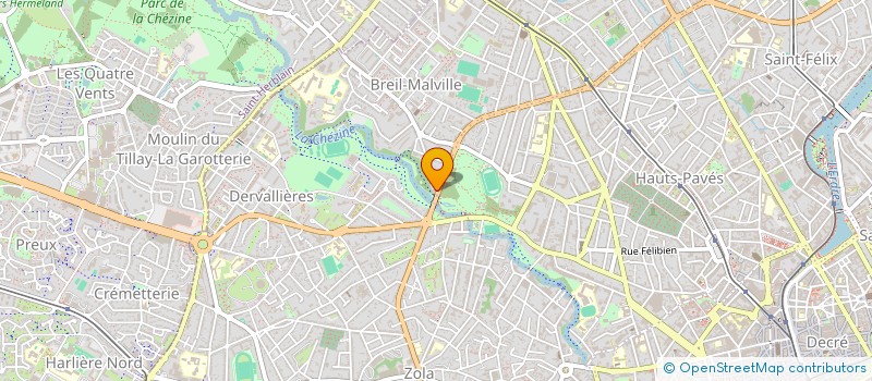 localisation de l'entreprise MORTEAU à NANTES