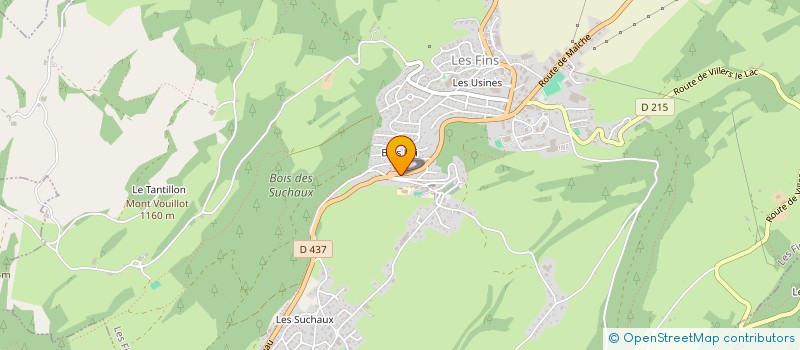 localisation de l'entreprise MORTEAU CADRANS SOC à LES FINS