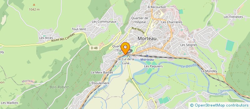 localisation de l'entreprise MORTEAU SAUCISSE à MORTEAU