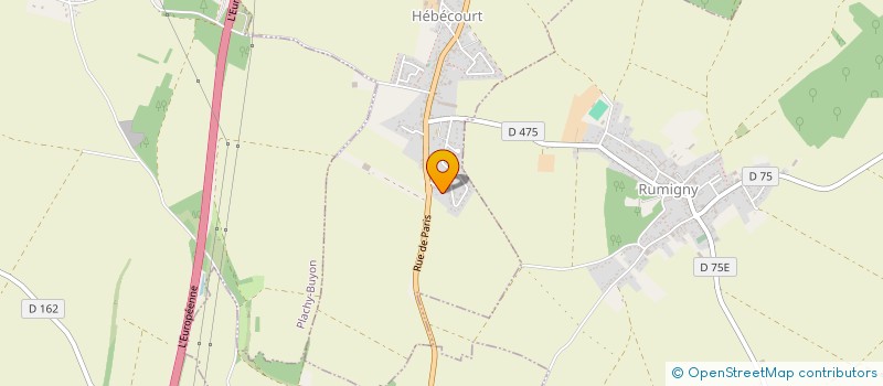 localisation de l'entreprise MORTEL  HEBECOURT