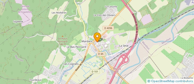 localisation de l'entreprise MORTER PEINTURE à PEYRUIS