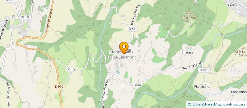 localisation de l'entreprise MORTERY  MENTHONNEX-SOUS-CLERMONT