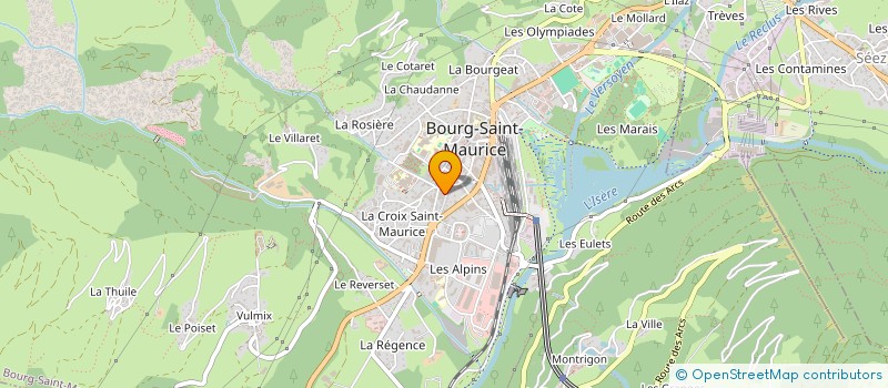 localisation de l'entreprise MORTIER PAUL ELECTRICITE (MPE)  BOURG-SAINT-MAURICE