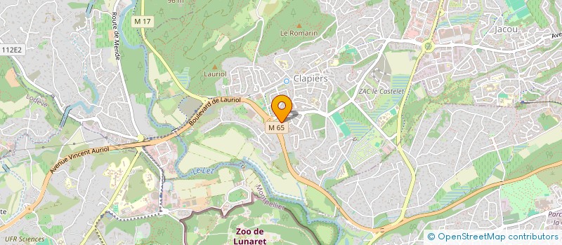 localisation de l'entreprise MORTIER SUD CONSTRUCTION  CLAPIERS