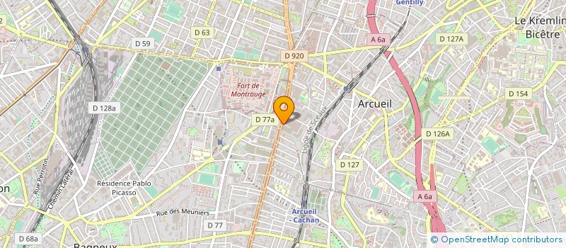 localisation de l'entreprise MORTIMA à ARCUEIL