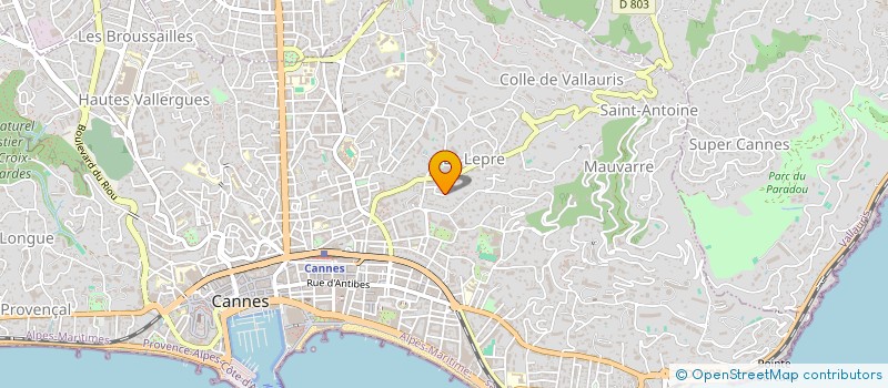 localisation de l'entreprise MORTIMER à CANNES