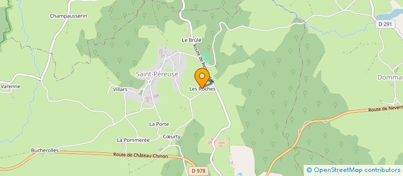 localisation de l'entreprise MORVAN BOIS à SAINT-PEREUSE