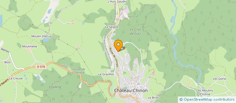 localisation de l'entreprise MORVAN BOIS à CHATEAU-CHINON (VILLE)