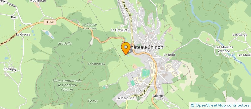 localisation de l'entreprise MORVAN BOIS ENERGIE ET SCIAGE à ST-HILAIRE-EN-MORVAN