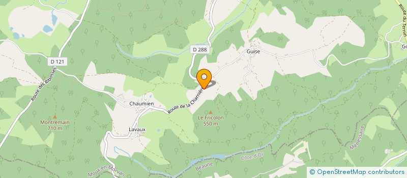 localisation de l'entreprise MORVAN BOURGOGNE à MOUX EN MORVAN