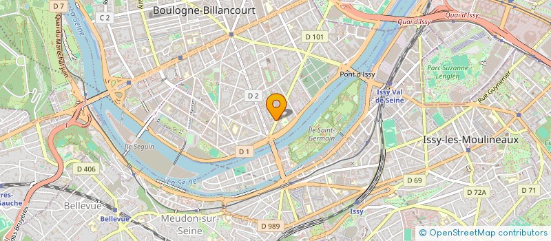 localisation de l'entreprise MORVAN CEDRUS à BOULOGNE-BILLANCOURT