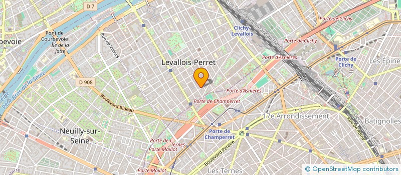 localisation de l'entreprise MORVAN DIFFUSION à LEVALLOIS-PERRET