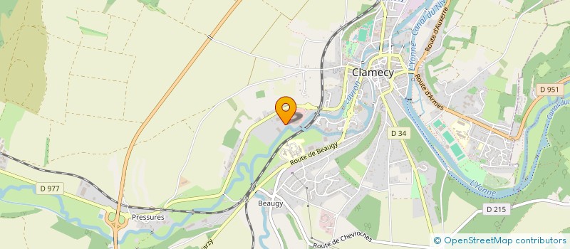 localisation de l'entreprise MORVAN DISTRIBUTION à CLAMECY