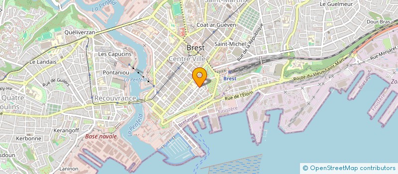 localisation de l'entreprise MORVAN - DONVAL  BREST