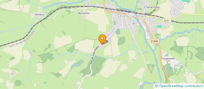 localisation de l'entreprise MORVAN ELECTRICITE  ETANG-SUR-ARROUX