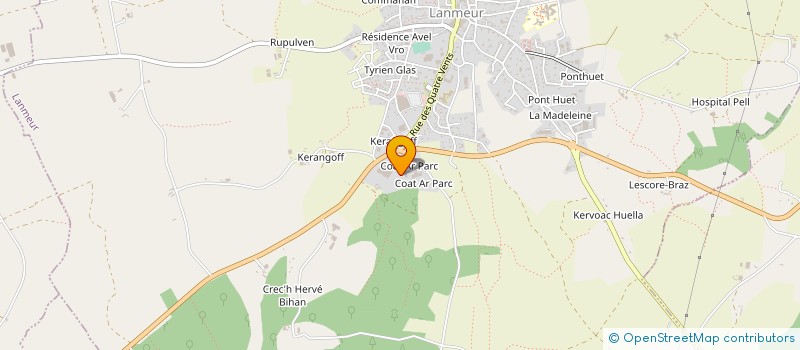 localisation de l'entreprise MORVAN ET DANIEL à LANMEUR