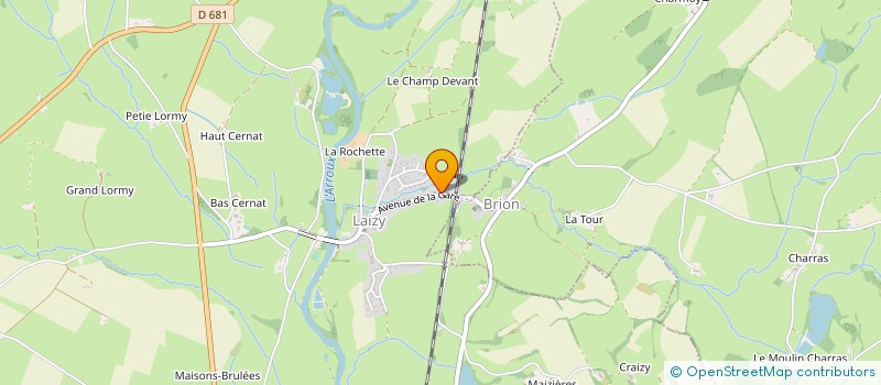 localisation de l'entreprise MORVAN FROID CLIM  LAIZY