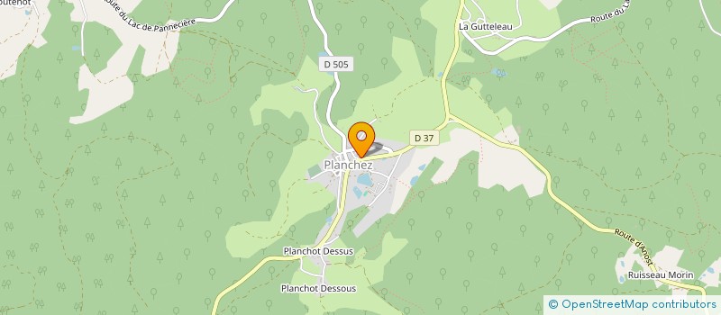 localisation de l'entreprise MORVAN GOURMAND à PLANCHEZ