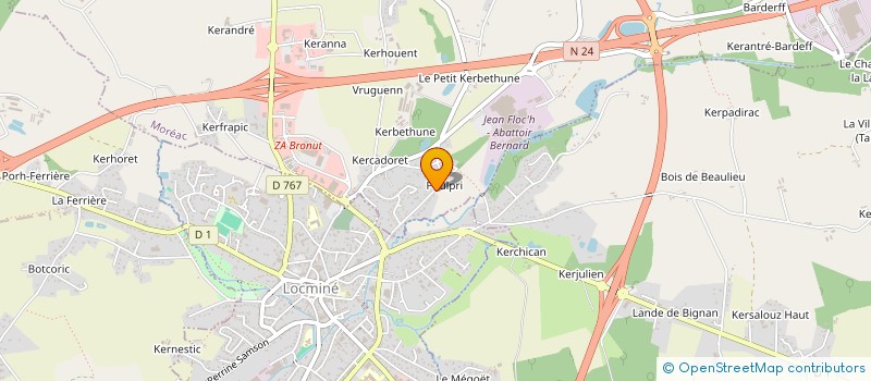 localisation de l'entreprise MORVAN IMMOBILIER  LOCMINE