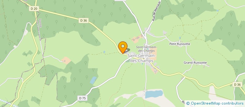 localisation de l'entreprise MORVAN LOISIRS  SAINT-GERMAIN-DES-CHAMPS