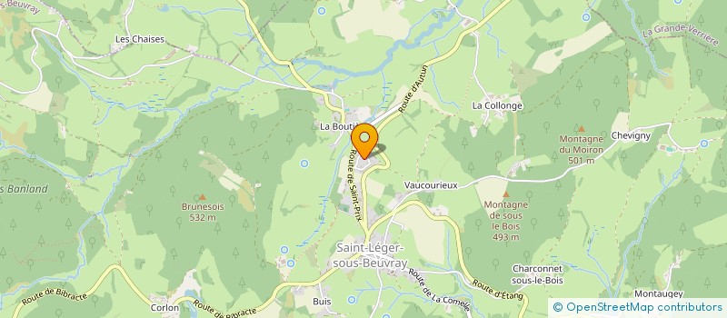 localisation de l'entreprise MORVAN LUBRIFIANTS  SAINT-LEGER-SOUS-BEUVRAY