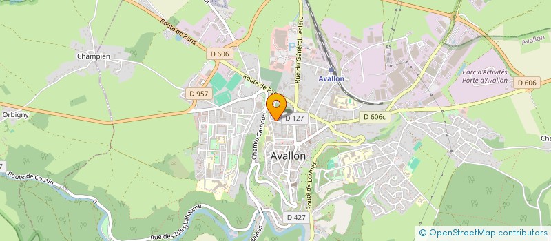 localisation de l'entreprise MORVAN MOTOCULTURE à AVALLON