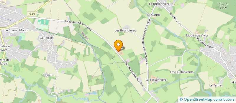 localisation de l'entreprise MORVILLERS EQUITATION à LA CHAPELLE-SUR-ERDRE